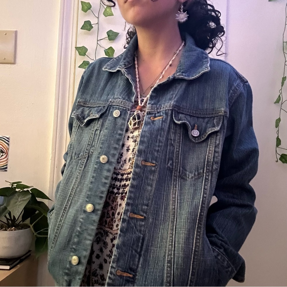 Oversized denim jacket🦋